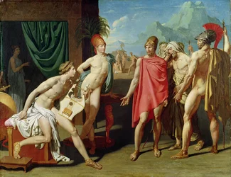 Agamemnonin lähettämät sanansaattajat kehottavat Akhilleusta taistelemaan, 1801